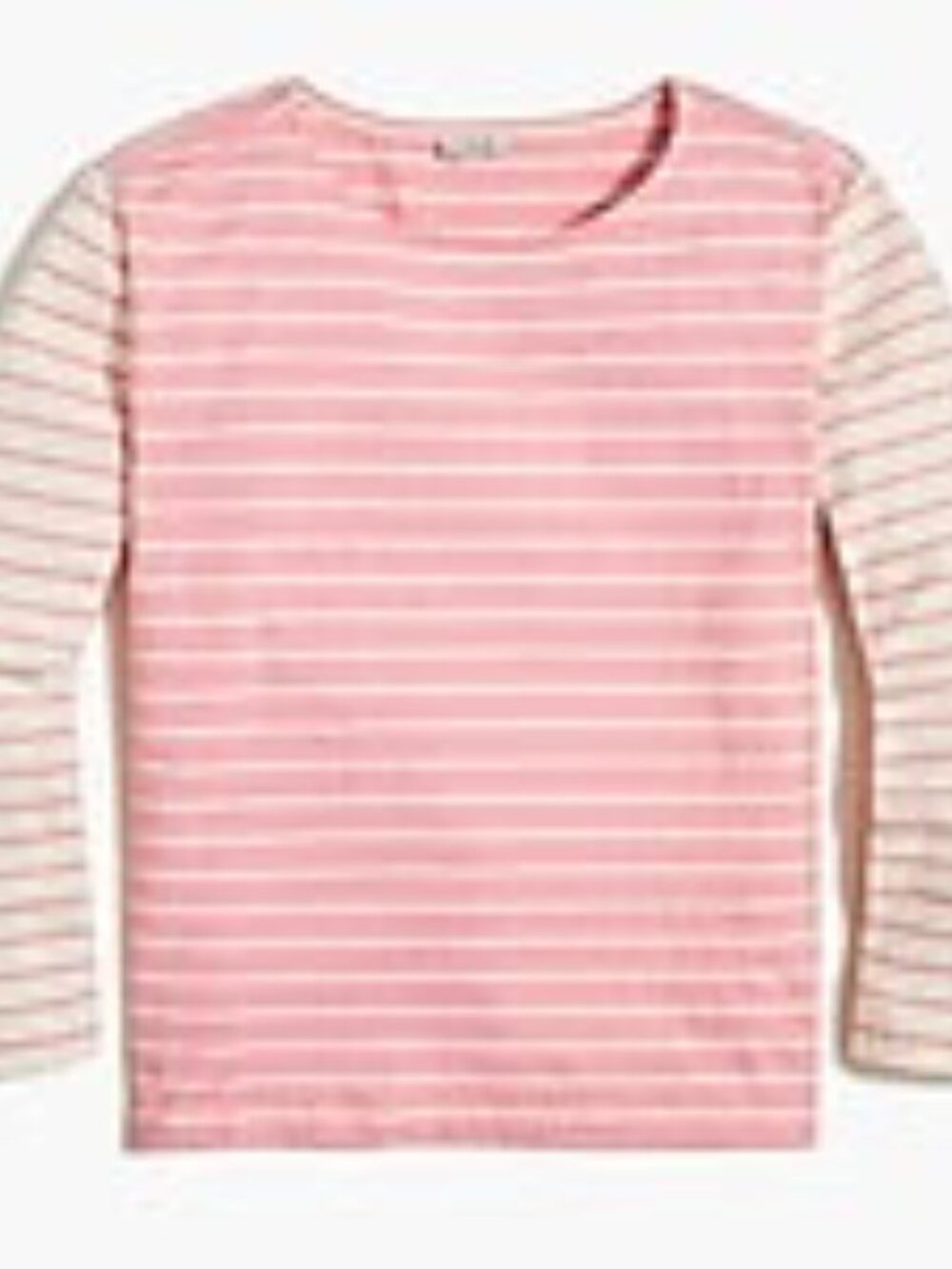 NWOT J Crew Pink and White Striped Shirt